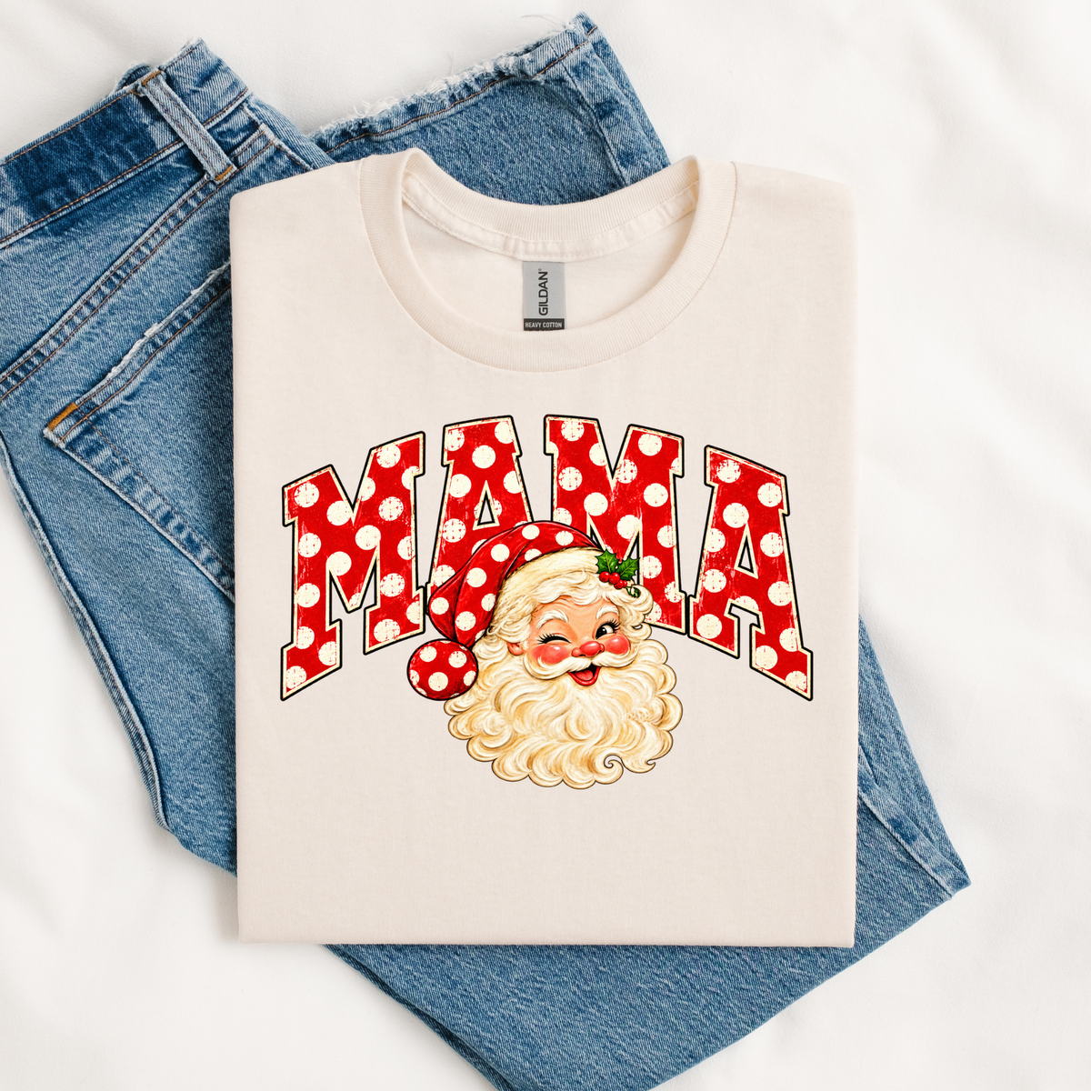 Dotted Santa Mama