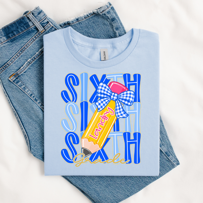 Blue Gingham BTS