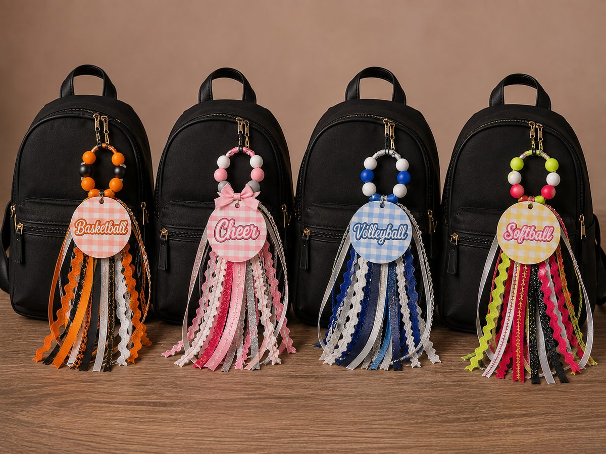 Custom Ribbon Bag Tassels