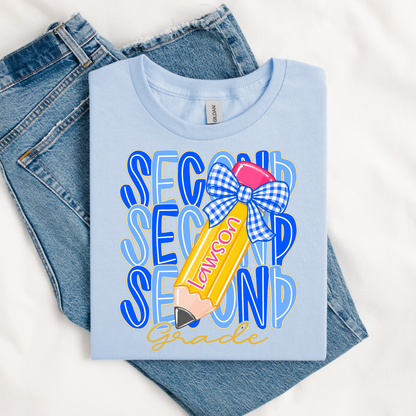 Blue Gingham BTS