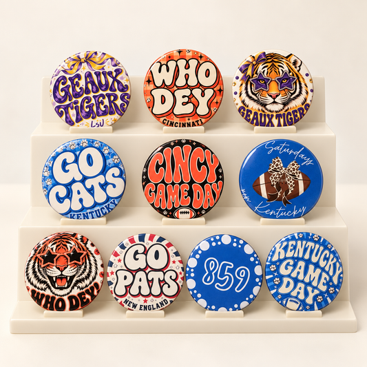 Custom Button Pins (3 Design Max)