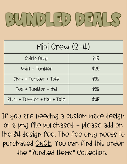 Mini Crew Bundle (2 - 4)
